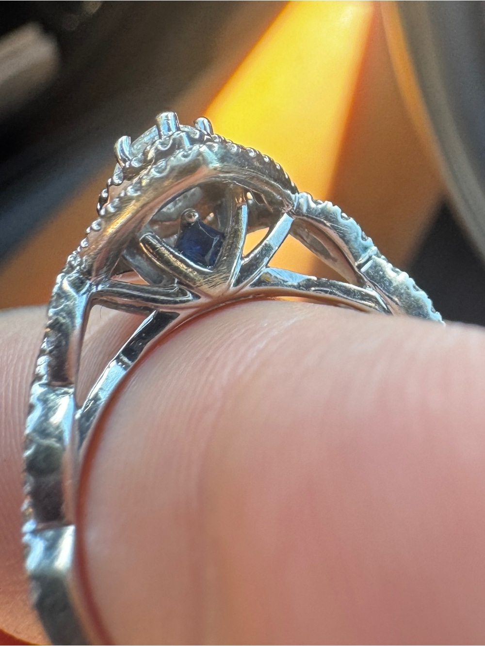 Vera Wang Love Collection Marquise Engagement Ring - Picture 13 of 16
